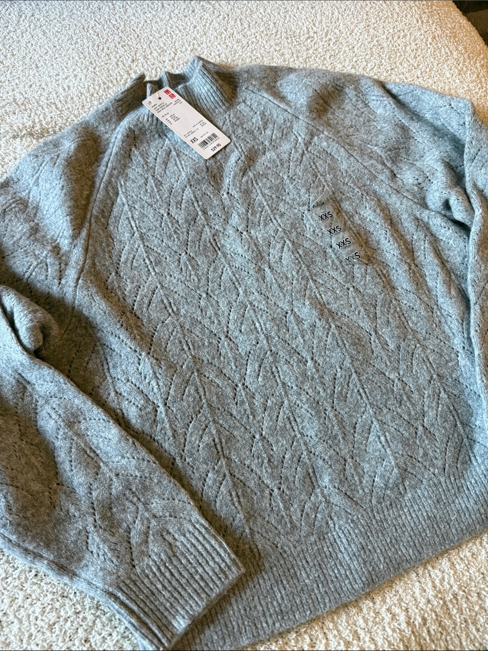 NWT Uniqlo Gray Crew Neck Sweater